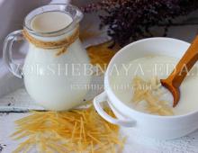 Молочный суп с вермишелью - отдыхаем от омлетов, каш и бутербродов