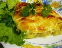 Zucchini casserole in the oven - delicious and simple recipes with photos
