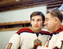 Tarasov, coach of the USSR national hockey team