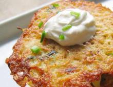 Potato pancakes with mushrooms - hearty and tasty