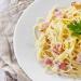 Pasta Carbonara - uma delícia saborosa da Itália
